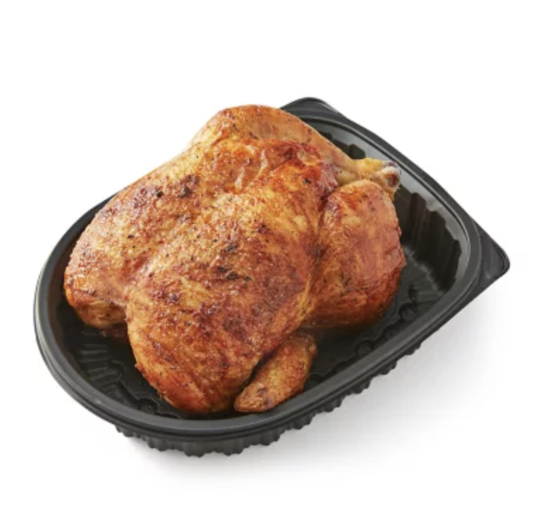 “The Sam's Club rotisserie chicken It's still $5 and it's perfectly cooked and seasoned ... I eat the legs and thighs. Use leftovers for lunch the next day. Put the bones into the instant pot and turn them into stock. Probably the best deal for dinner around.” —Honest-Scar-4719